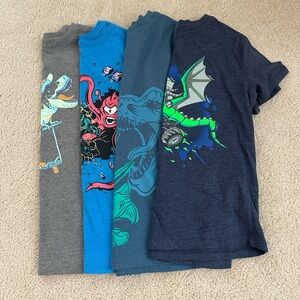 4 Boys Cat & Jack Gray and Blue Short Sleeve Tees